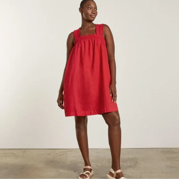 Everlane | Dresses | Nwt Everlane Linen Dress In Red Size L | Poshmark Everlane | Dresses | Nwt Everlane Linen Dress In Red Size L | Poshmark
